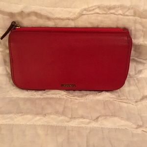Hot pink fossil wallet 🌸
